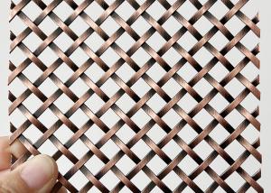 Wholesale Red Color Antique Copper Stainless Steel Lock Crimp Woven Wire For Home Docoration from china suppliers