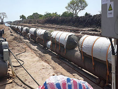 Length 8m Rubber Marine Lift Bags Marine Salvage AirBag High Buoyancy