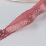 Recyclable Satin Ribbon Custom Designed Printed Logo Thank You Gift By