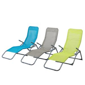 Wholesale Outdoor Foldable Sun Lounger 1 X 1 Textilene Steel Rocking Chair from china suppliers