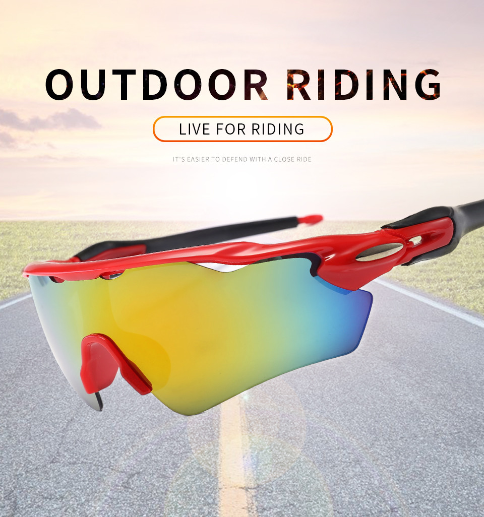 Outside Cycling Explosion Proof Bicycle 139MM Sports Sunglasses BSCI