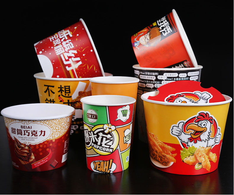 Paper Fried Chicken Bucket Happy Family Bucket Paper Food Buckets With Lid