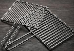 Wholesale Folding Rust Proof Bbq Grilling Basket Stainless Steel Bbq Net Mesh For Fish from china suppliers