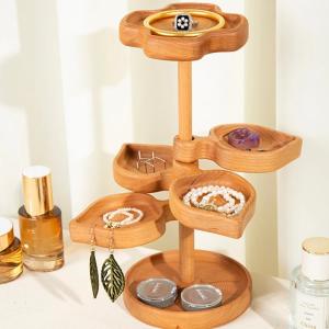 Wholesale Original Handmade Solid Wood Jewelry Stand Jewelry Watch Storage Wooden Shelf Tray Display Jewelry Storage Holiday Gifts from china suppliers