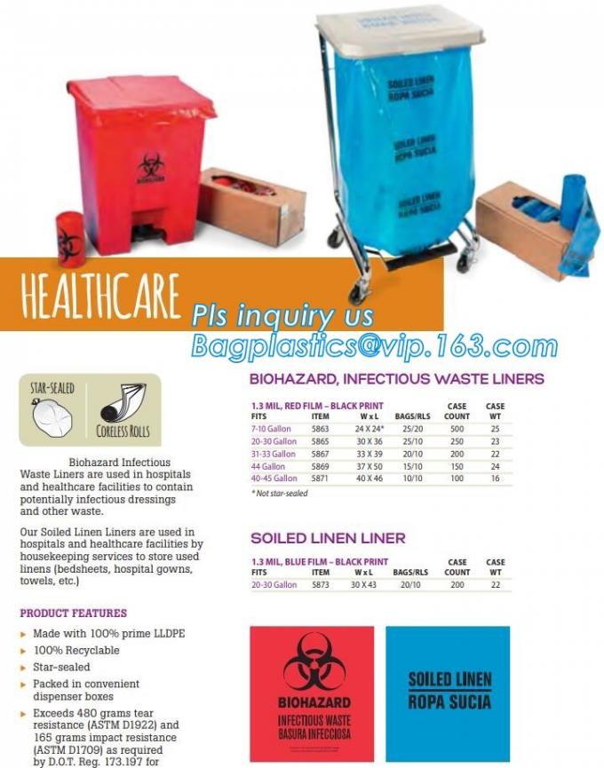 LDPE Asbestos Bags Transparent / Clear - Plain or Printed, Printed Asbestos Bag, Asbestos waste Bag, Asbestos Colour Fil 271