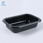 Black 20*15*6cm Disposable Airline CPET Food Trays