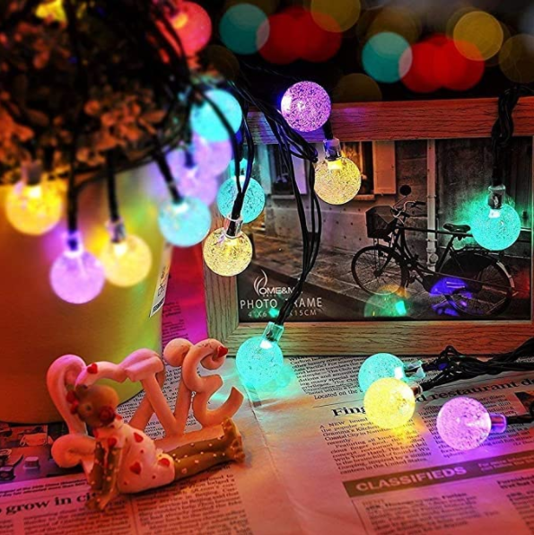 PVC Outdoor Decoration Dimmable Shatterproof LED Solar Fairy Lamp
