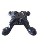 Black Powder Coat Vintage Table Base Cast Iron Dining Height 28'' Original