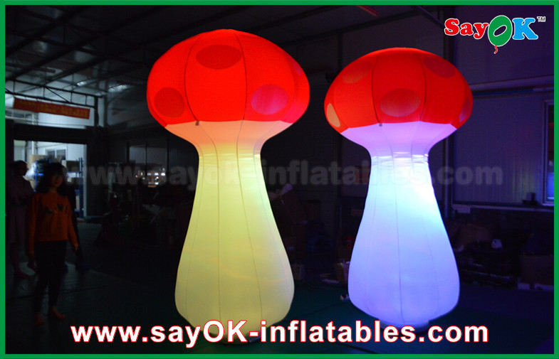 Stage Decoration Giant Inflatable LED Mushroom Lighting For Wedding / Event