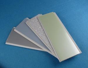 Wholesale Durable bathroom UPVC Wall Panels For Interior Wall Covering , Grey Blue White Green Color from china suppliers