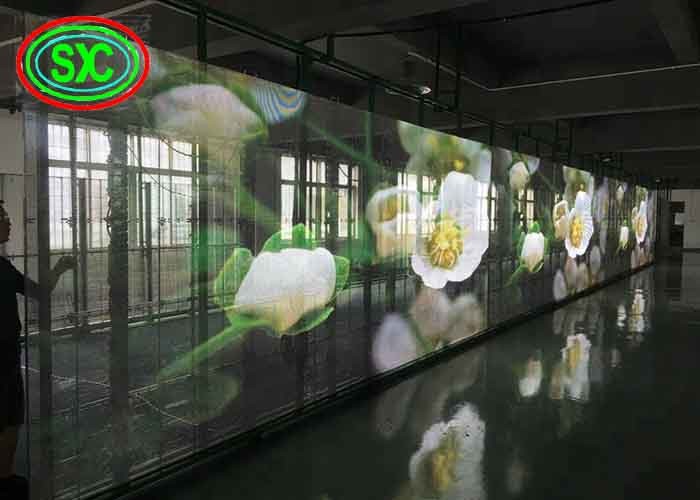 800cd/sqm P3.91 Transparent Led Curtain Screen SMD1921