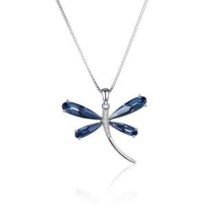 Wholesale 29mm 5 Gram Dragonfly Pendant Necklace 20in S925 Silver Necklace SGS from china suppliers