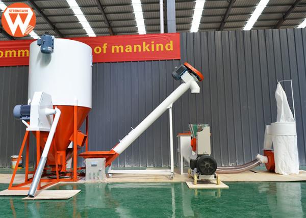Simple Structure Animal Feed Manufacturing Plant , 500 Kg/H Animal Feed
