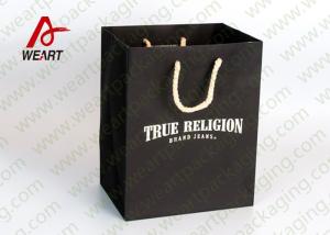 Wholesale Medium Size Brown Promotional Paper Bags Branded Flat Tape Rope from china suppliers