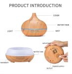 Wholesale 500ML Large Capacity Ultrasonic Aroma Diffuser Aromatherapy Remote