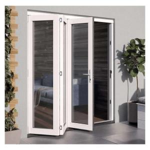 Wholesale Powder Coated Aluminum Folding Door Double tempered glass Balcony Bifold Doors from china suppliers