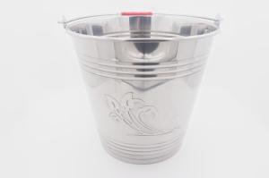 Wholesale 14L Wholesale home durable metal water bucket with handle champagne wine beer stainless steel ice bucket from china suppliers