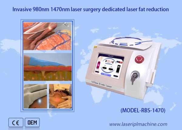 Fiber Laser Fat Reduction Portable Diode Laser Machine 980nm 1470nm Optical