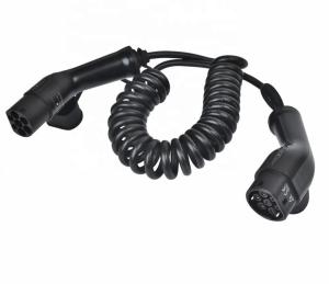 Wholesale Type 2 Charging Cable 22kW 3 Phase Spiral EV Charging Cord 4kg from china suppliers