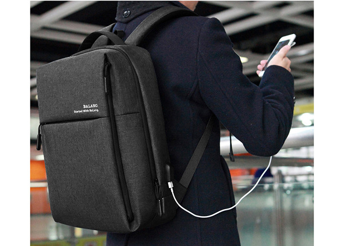 15.6 Inch Slim Business Laptop Backpack With USB Charging Port