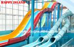 Galvanized Steel Water Park Equipments Kids' Body Water Slides Fiberglass Pool