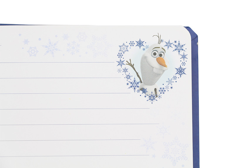 School Small Custom Printed Notebooks With Custom Pages Snowflake Glitter
