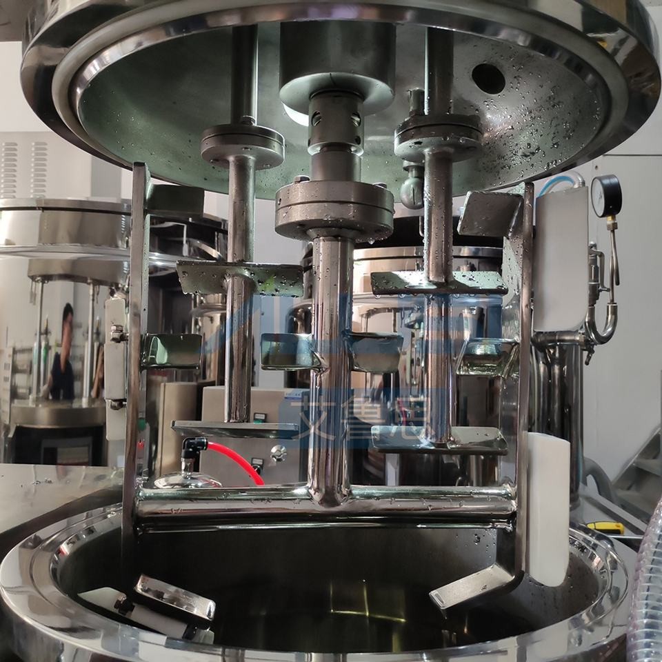 Moisturizing Cream Emulsifier Lotion Vacuum Homogenous Emulsifying Mixer Equipment Ointment Foundation Mixing Machine