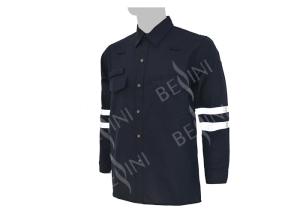 Wholesale Mens Long Sleeve Reflective Safety Shirts 49% Lenzing FR 49% Aramid 2% Carbon from china suppliers