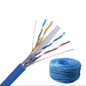 Wholesale Indoor 4P Twisted Pair 0.57mm Cat6 LAN Cable , Blue Cat6 Cable from china suppliers