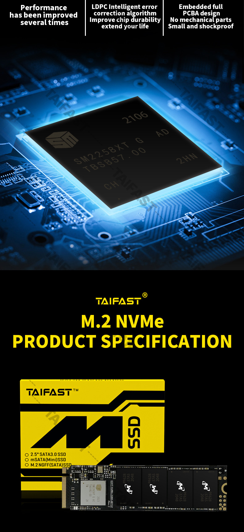 2300MB/S Laptop Hard Drive SMI2263 256gb Pcie Nvme Value Solid State Drive For Desktop