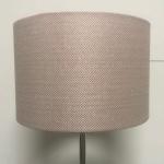 Drum Shape Herringbone Hardback Lamp Shade D300xH200MM