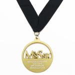 Die Cast Zinc Alloy 5K Running Metal Sports Medal Round Shape With Hollow Out