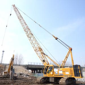 Wholesale 100T 13-52m Boom Crawler Crane In Railway Construction 9-18m Jib Length from china suppliers
