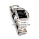 Quadband Cell Phone Watch with Media Player + FREE 2GB TF Card (Silver)