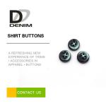 48L & 60L Resin Coloured Shirt Buttons 4 Holes Good Wear Resistance