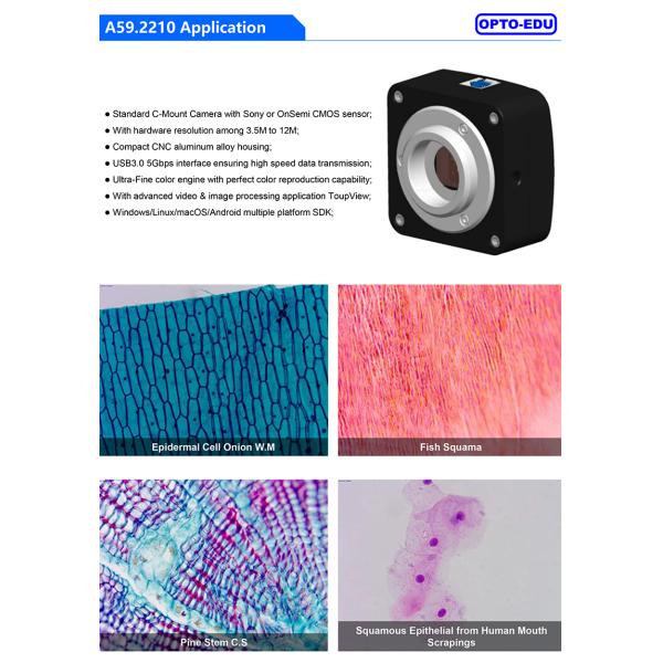 OPTO EDU A59.2210 USB3.0 CMOS Digital Microscope Camera