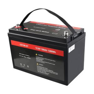 Wholesale BMS 100ah 12v Lifepo4 Battery 1280wh 12.8v Rechargeable Lithium Ion Battery from china suppliers