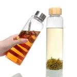 Glass Bottles Eco Friendly Bpa Free Stainless Steel Lid 500ml Drinking Glass