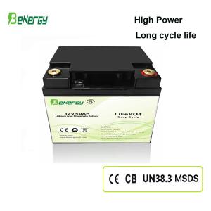 Wholesale 12V 40Ah LiFePO4 Lithium Battery for Solar Storage for Campers Caravans Trailers Yachts &amp; Golf Carts from china suppliers