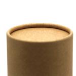 Rolled Edge Kraft Cardboard Tube Packaging , Round Cylinder Gift Box For Mailing