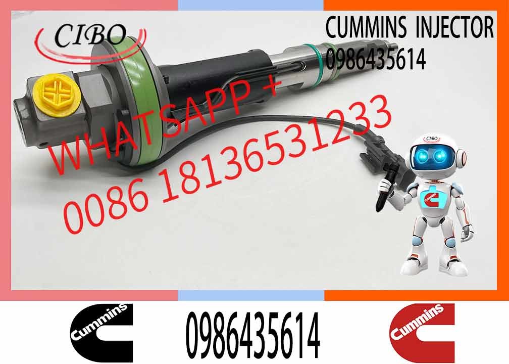 Engineering Machinery QSK19 Truck Engine System Accessories 0986435614 Diesel Fuel Injector