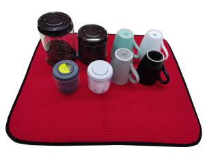 Wholesale Terry Cloth All Polyester 22x19in Red Eco-Friendly Dish Drying Mat from china suppliers