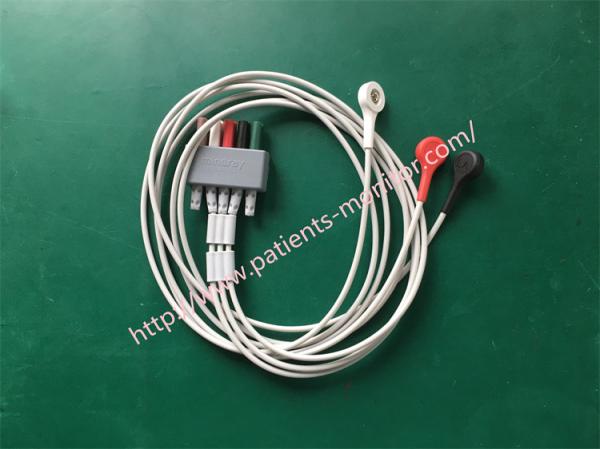 Mindray 3-lead ECG Leadset Adult Pediatric AHA Snap 0010-30-42734 ECG Machine