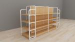 30kg Capacity Miniso Display Rack For Merchandise Display 5Layers Steel Wood