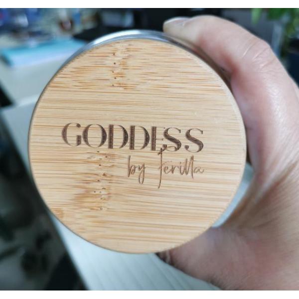 Reusable Bamboo Jar Lids with Straw Hole 70mm Bamboo Drinking Storage Lid Caps Leak-Proof Lids for Wide Mouth Mason Jar