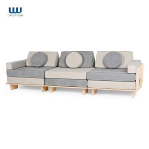 Wholesale Wooden Frame Multi Functional Sectional Sofa Couch Furniture 3 Seats from china suppliers