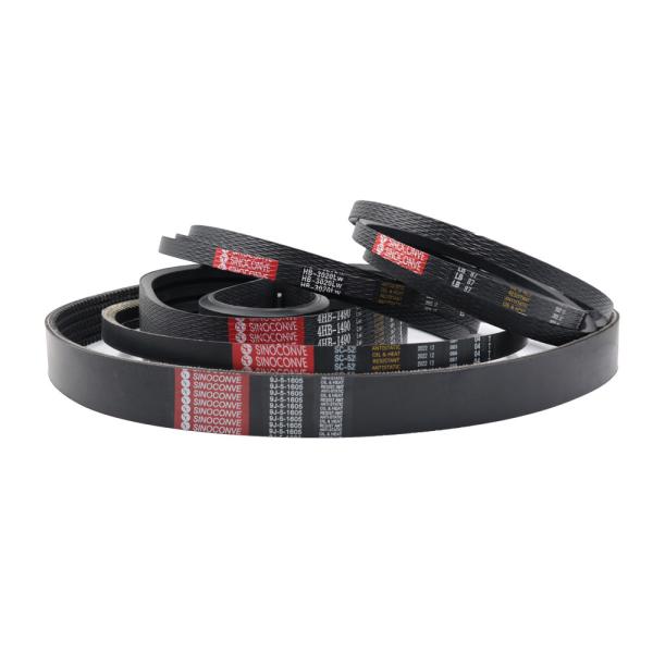 Polyester Cord Reinforced Industrial Rubber V Belt for Machines ISO9001