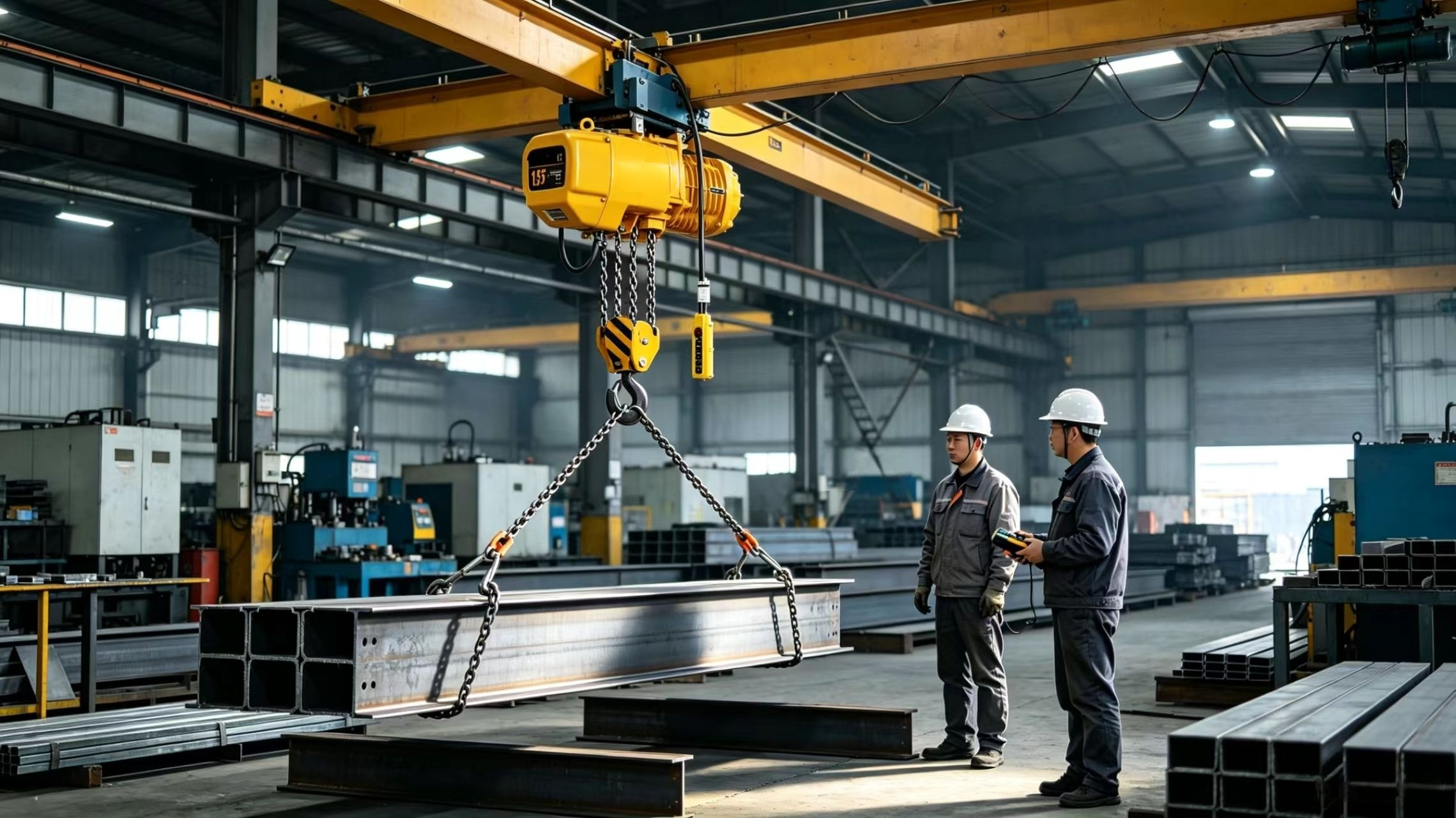 HHBB Type Electric Chain Hoist With Trolley