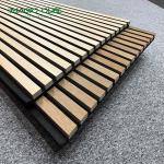 Modern Design Veneer Finish Custom Akupanel Wooden Slat Acoustic Panels for