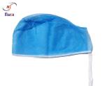 Non Woven Medical Protective Wear 20gsm Disposable Surgical Doctor Cap With Tie
